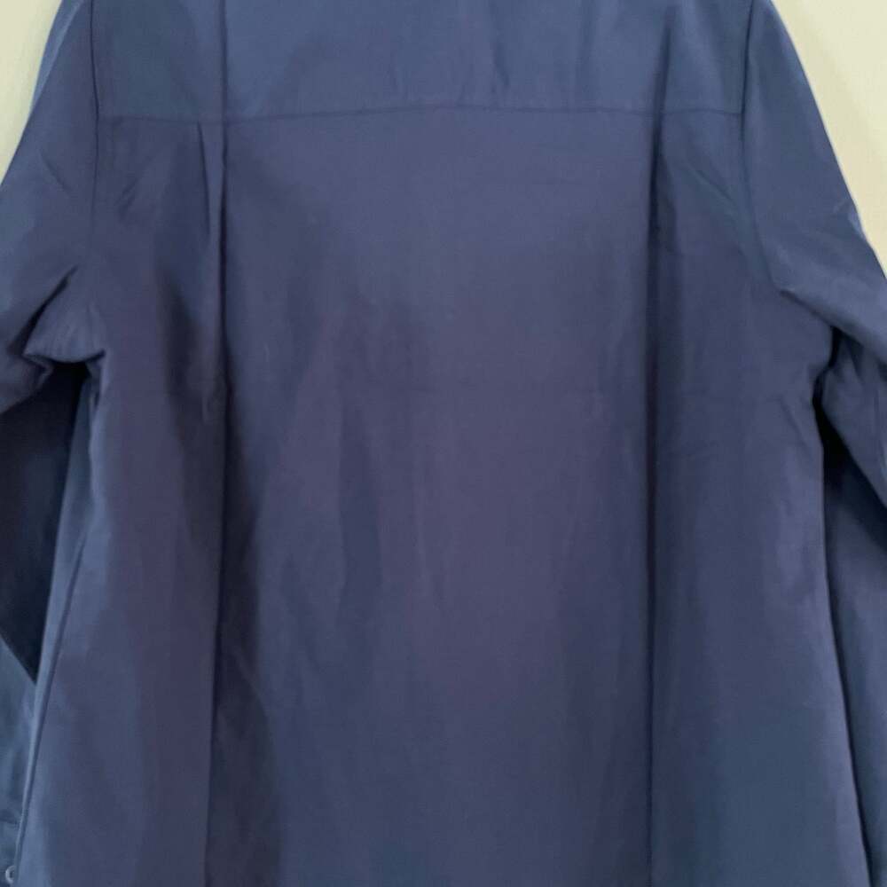 CAT womens XL oxford shirt button navy blue durable nwt - Picture 3 of 4